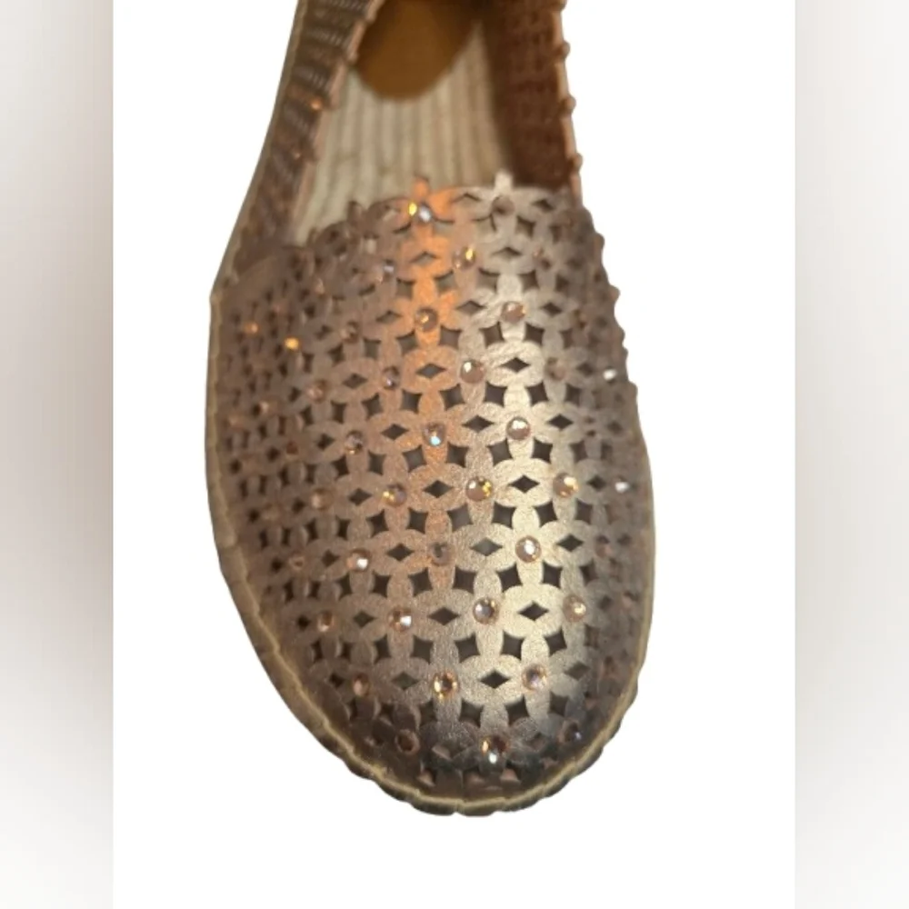 Yellow‎ Box Metallic Espadrilles